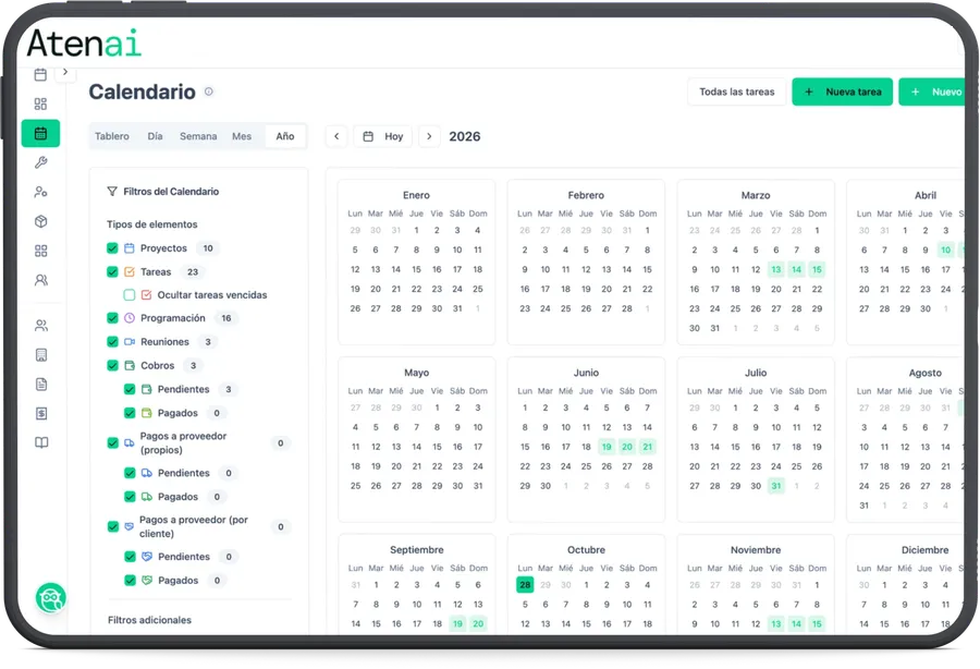 Calendario anual de Atenai