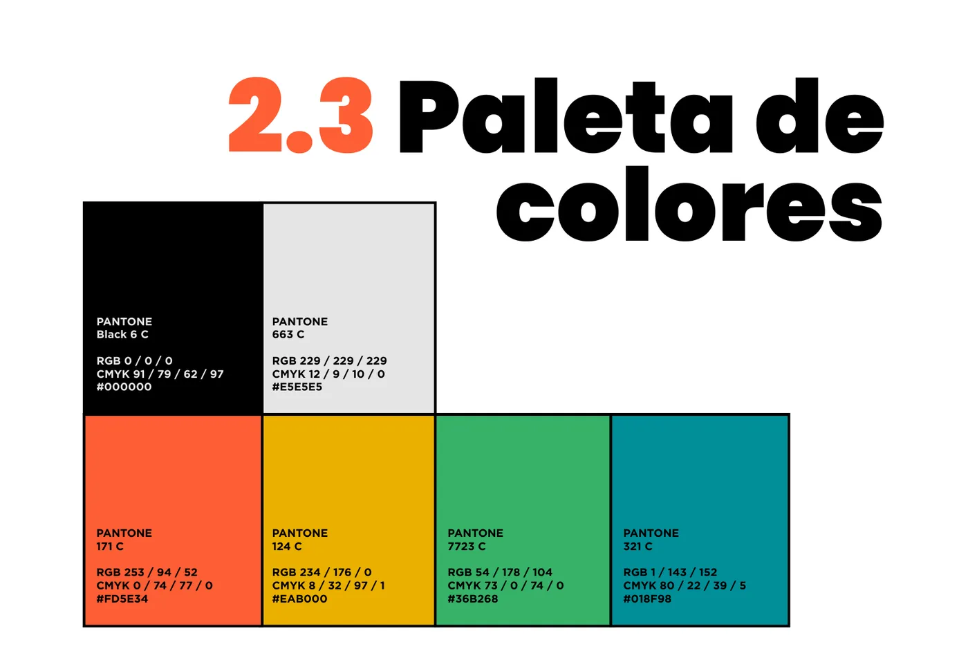 Paleta de colores de Bebar