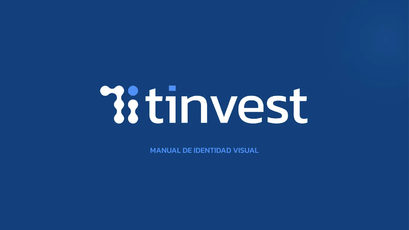 Portada del manual de identidad de Tinvest