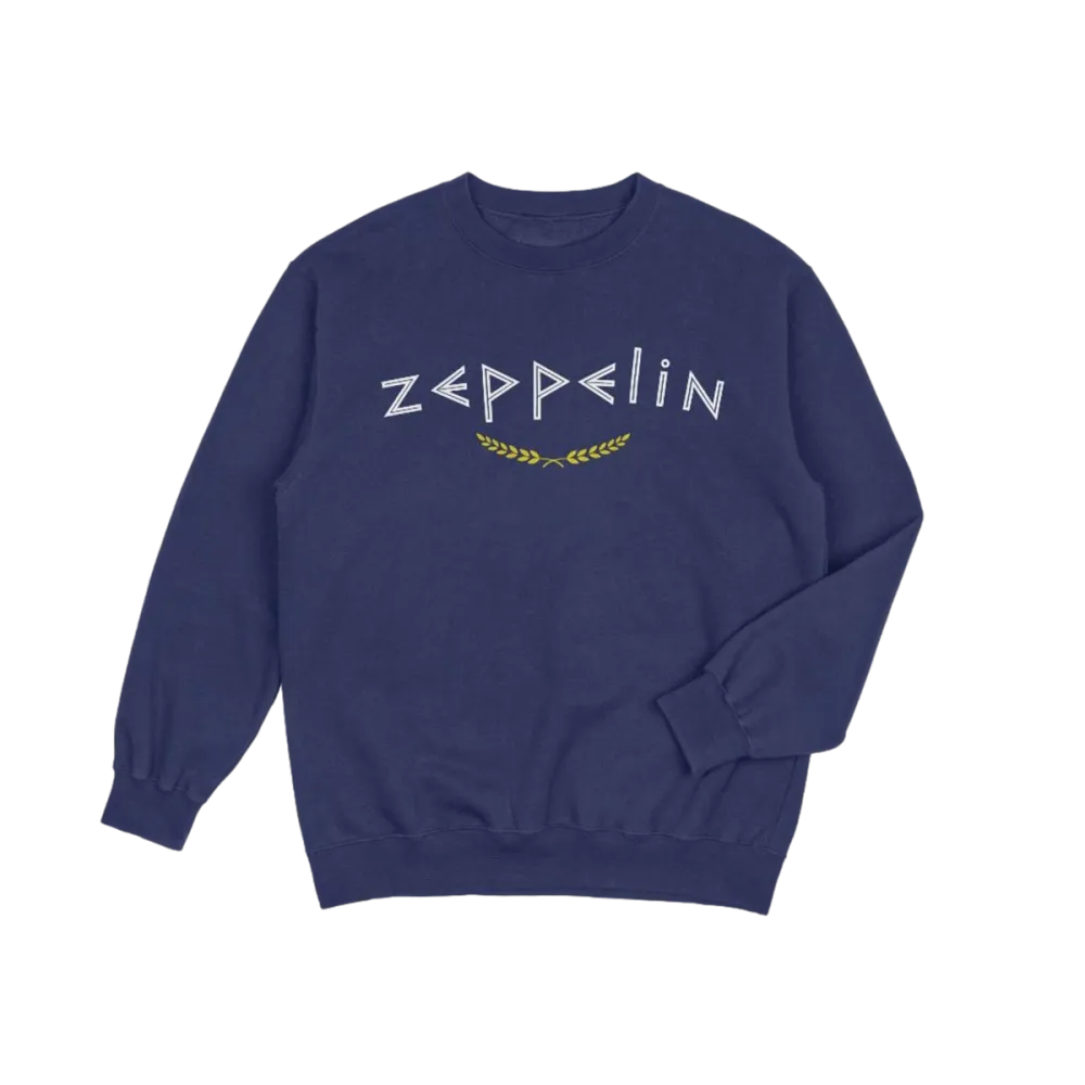Sudadera Olympus en azul marino con corona de laurel