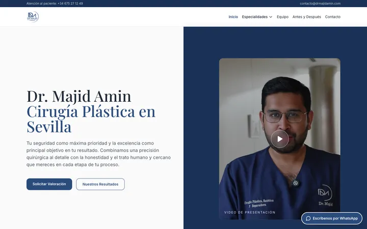 Web de Dr. Majid Amin