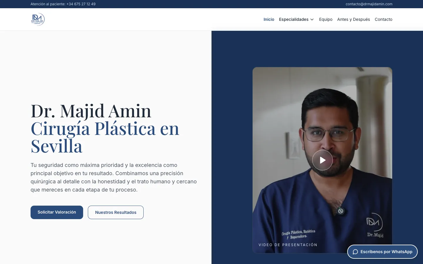 Web de Dr. Majid Amin